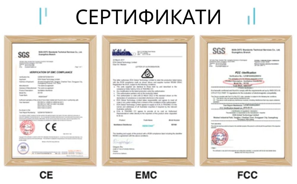 Дезинфекциращо устройство за CPAP  BIPAP апарати и маски - сертификати CE. EMC, PCC