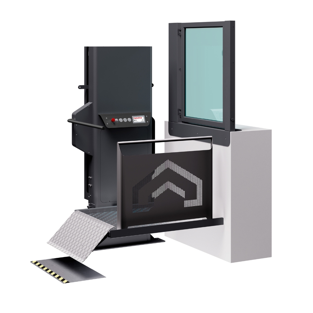 DomoStep от неръждаема стомана, монтиран на открито