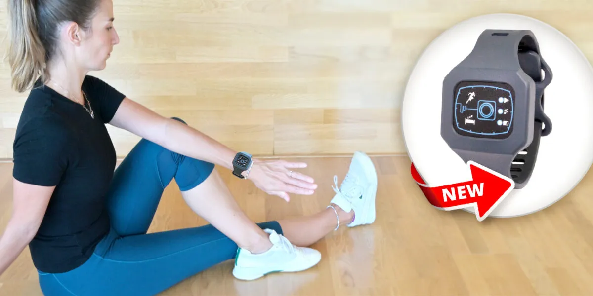 SOMNOwatch eco, носен дискретно по време на йога