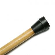 Wooden cane with straight wooden handle
