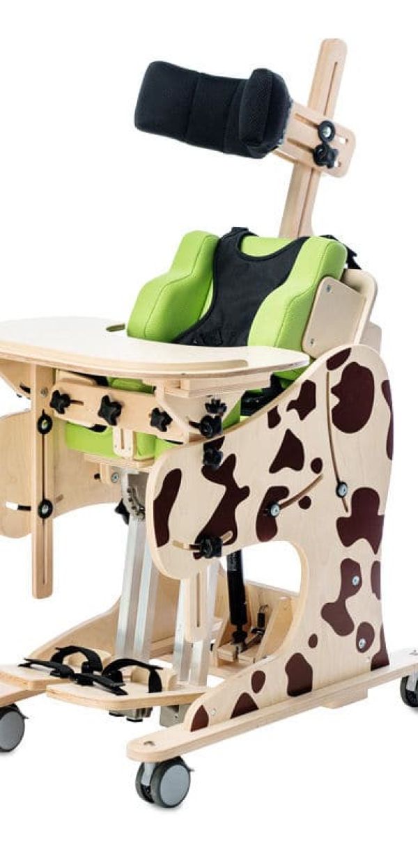 Rehabilitation standing frame with chair function DALMATIAN - Manual