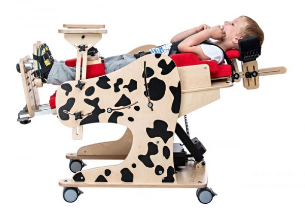 Rehabilitation standing frame with chair function DALMATIAN - Manual