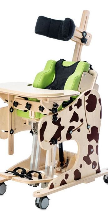 Rehabilitation standing frame with chair function DALMATIAN - Manual
